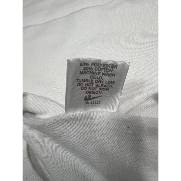 90s Nike X Navy White Single Stitch Graphic T Shirt Sz M - Picture 10 of 10